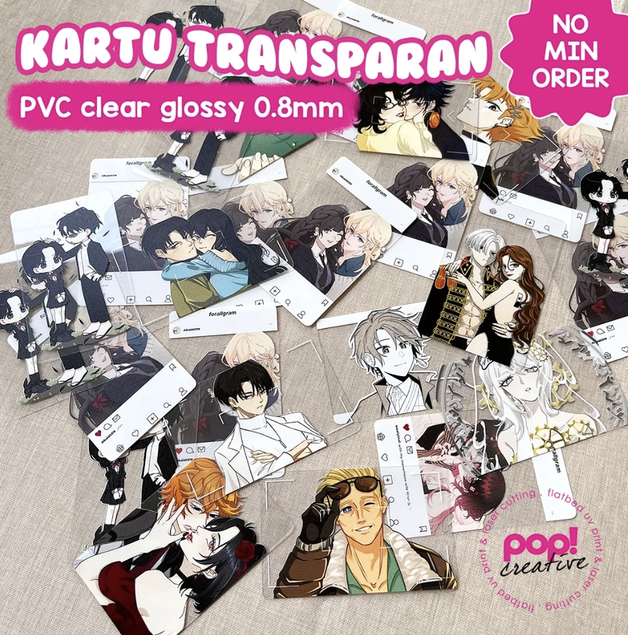 Kartu PVC Transparan
